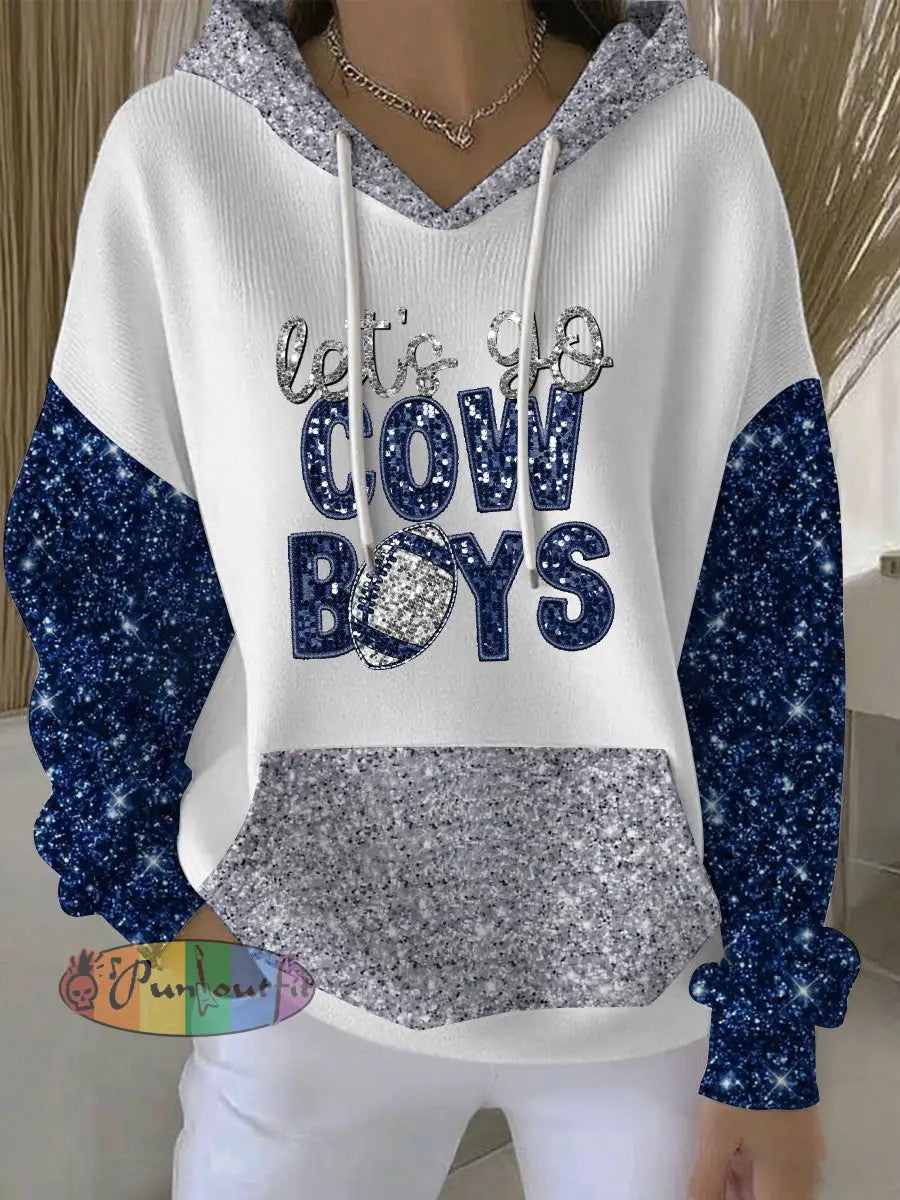 Women’s American football hooded sweatshirt White / S