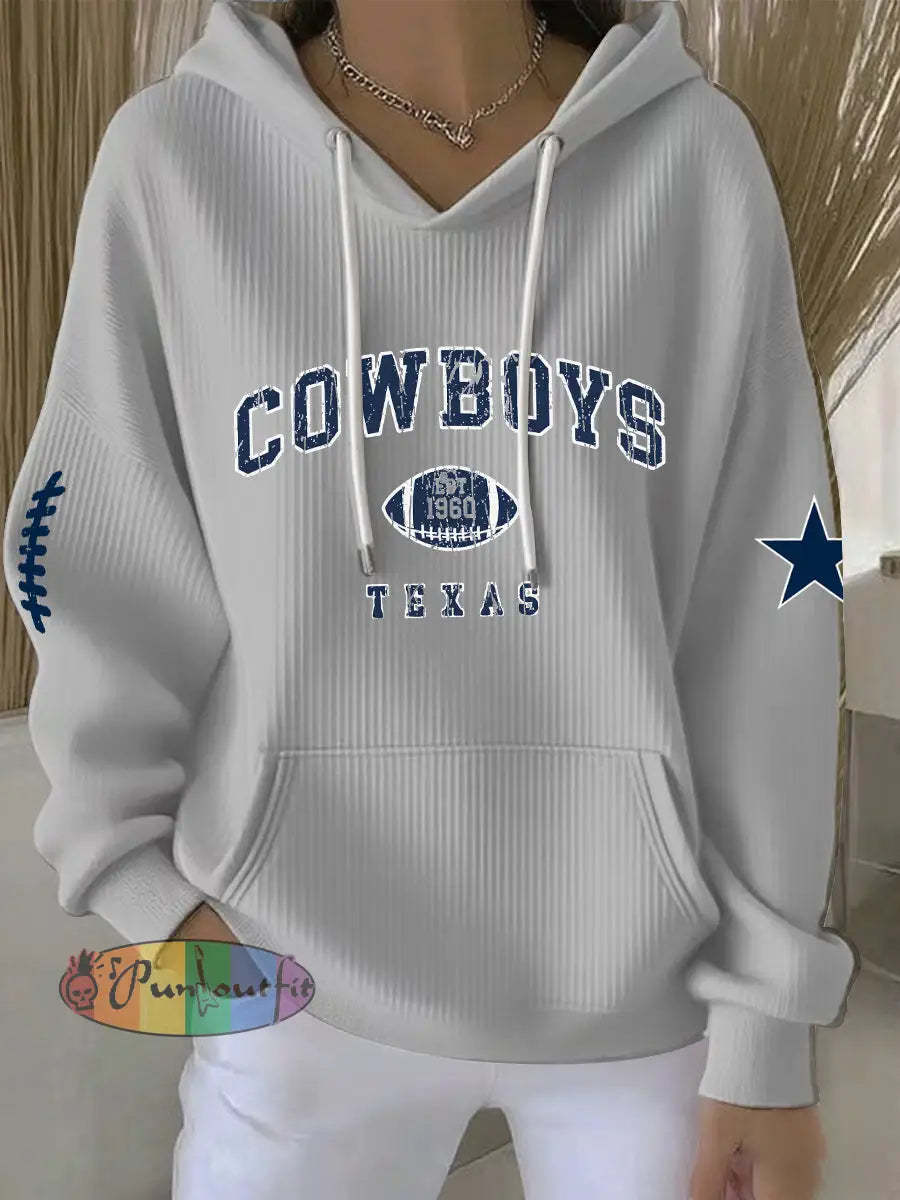 Women’s American Football Hoodie Gray / S