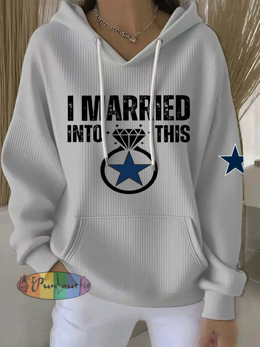 Women’s American football hoodie Light Gray / S