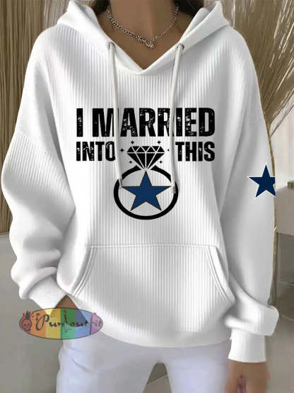 Women’s American football hoodie White / S