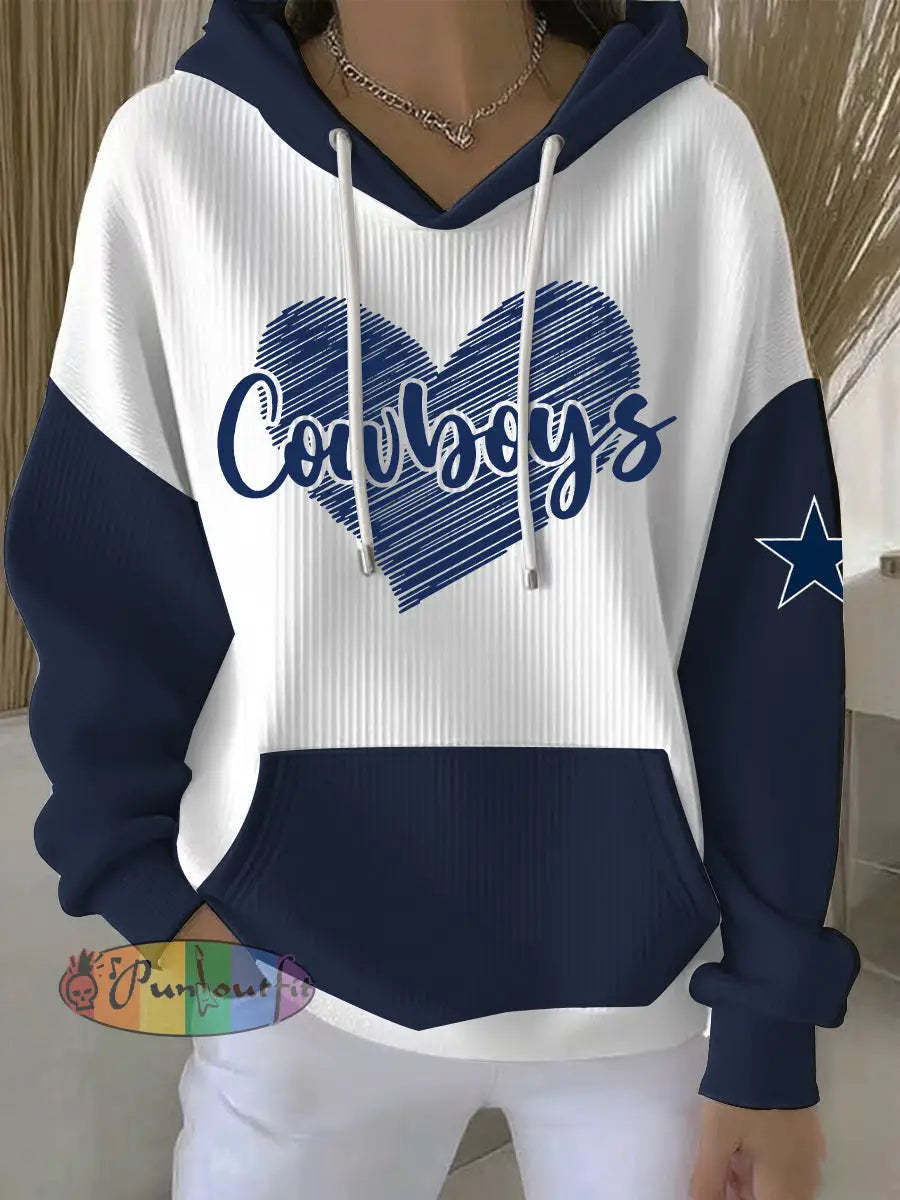 Women’s American football hoodie White / S