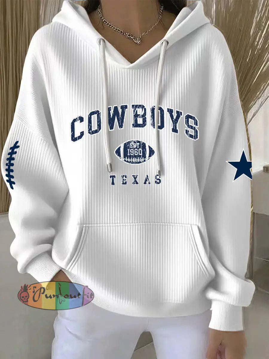 Women’s American Football Hoodie White / S