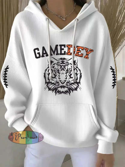 Women’s American football hoodie White / S