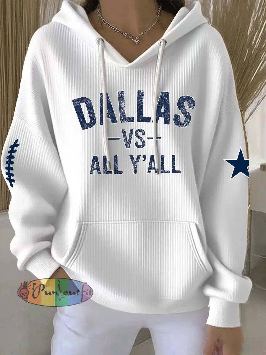 Women’s American Football Hoodie White / S