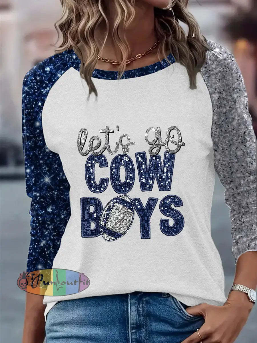 Women’s American Football Long Sleeve T Shirt White / S