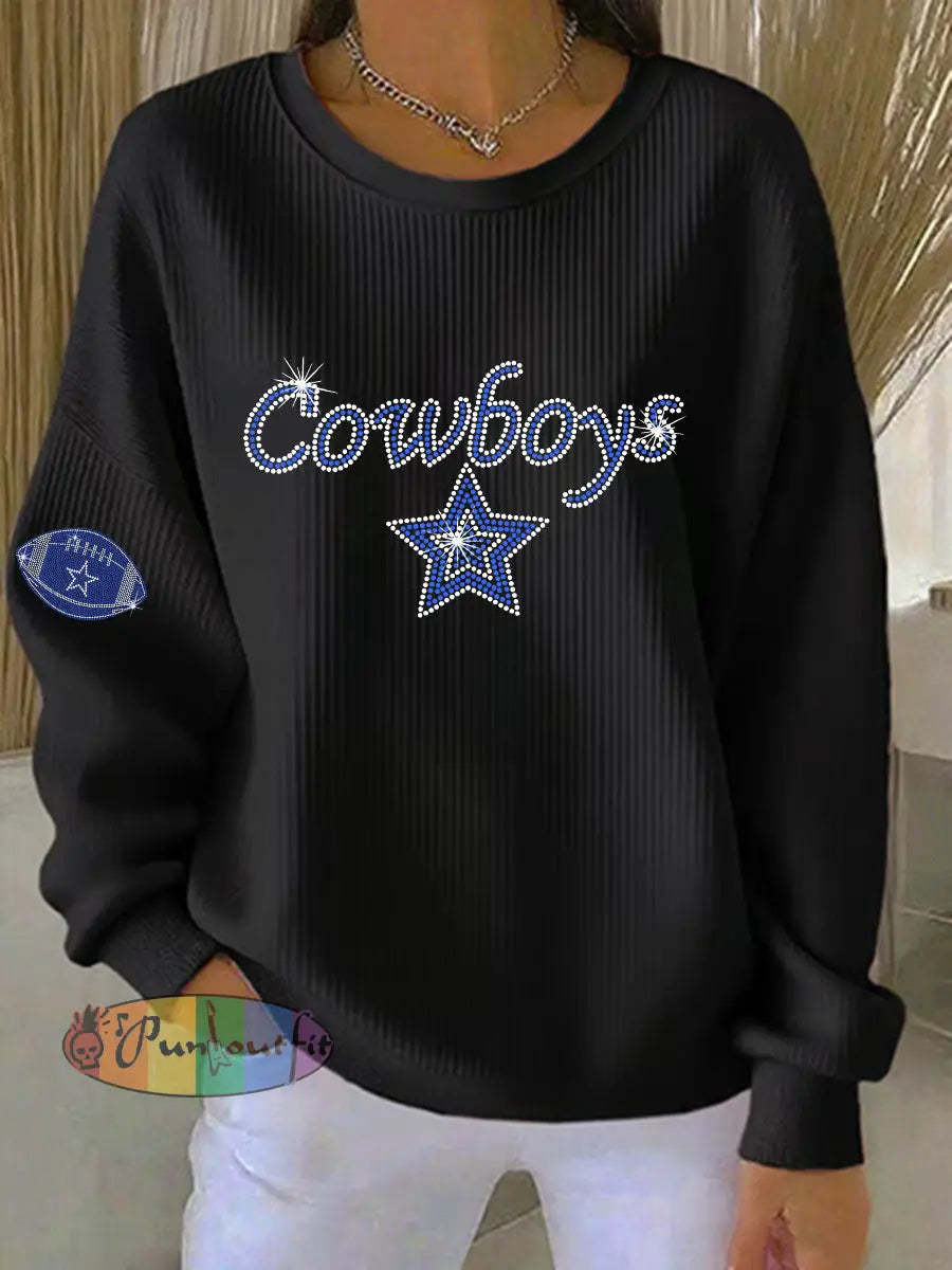 Women’s American football sweatshirt Black / S