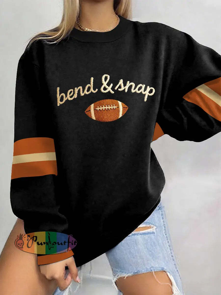 Women’s American Football Sweatshirt Black / S