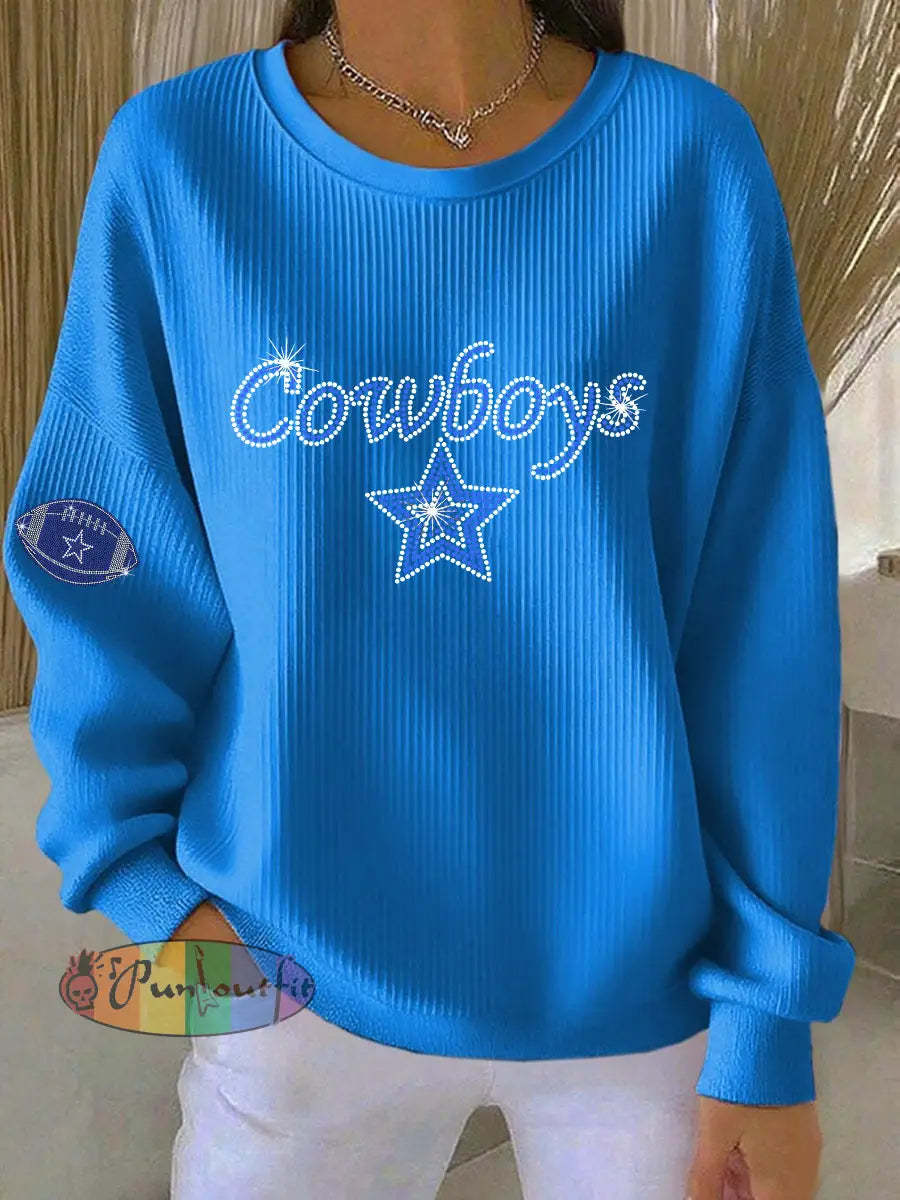 Women’s American football sweatshirt Blue / S