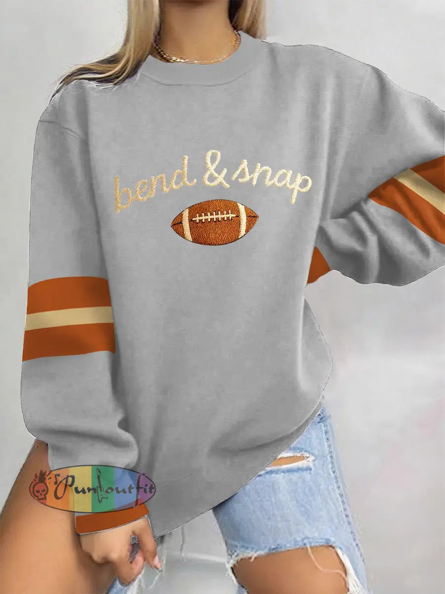 Women’s American Football Sweatshirt Gray / S