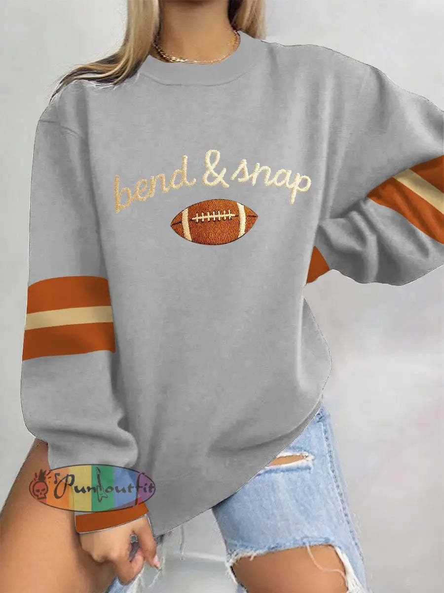 Women’s American Football Sweatshirt Gray / S