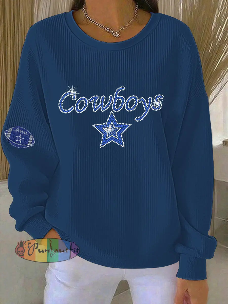 Women’s American football sweatshirt Navy Blue / S