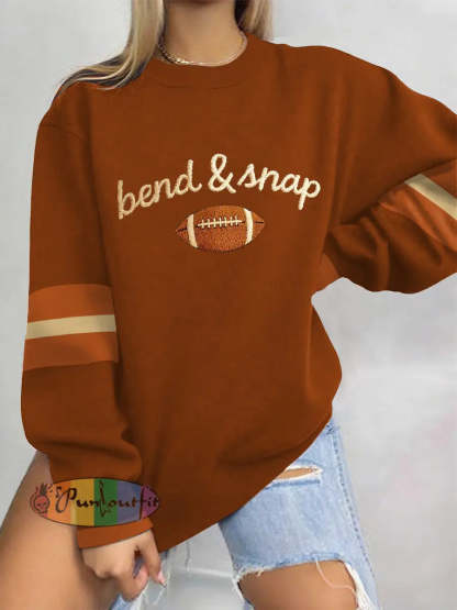 Women’s American Football Sweatshirt Red-Brown / S