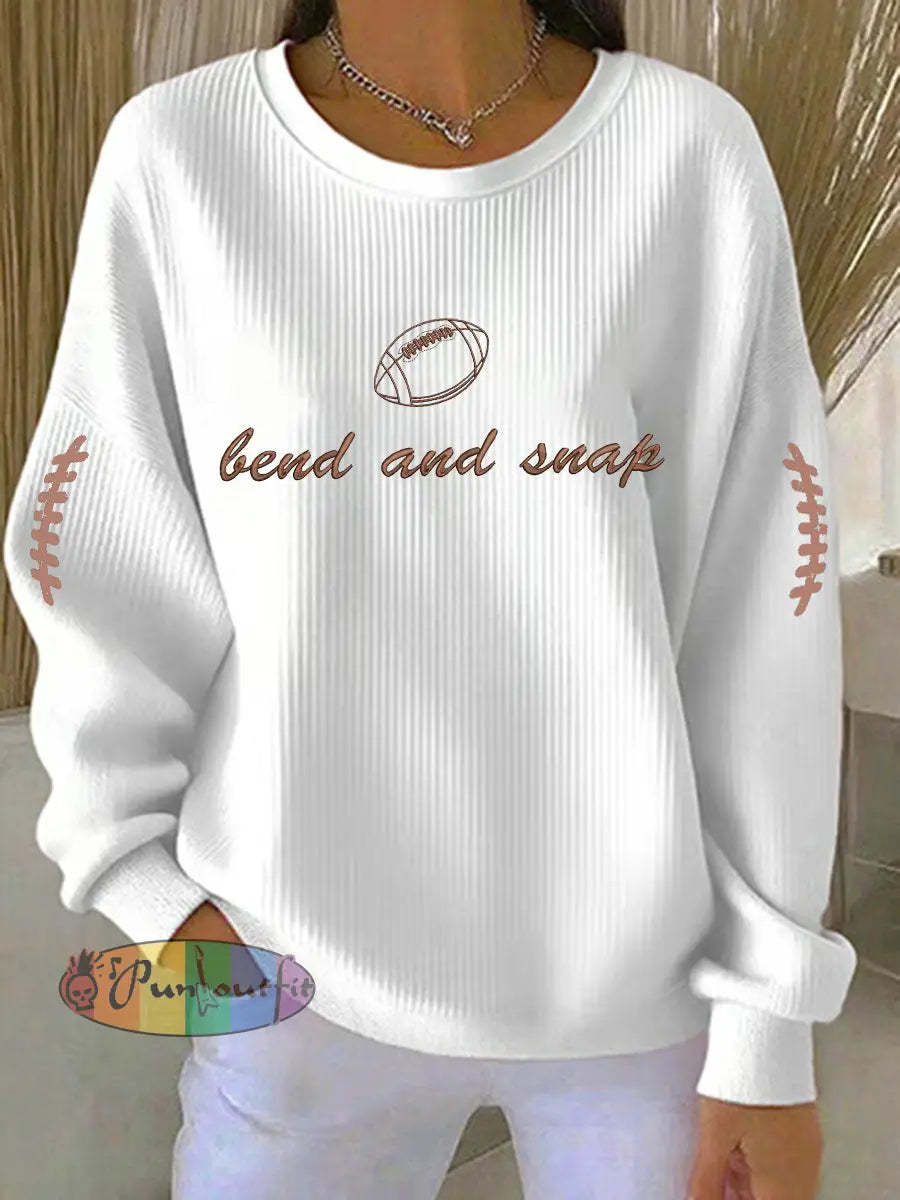 Women’s American Football Sweatshirt White / S