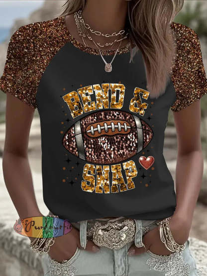 Women’s American Football T-shirt Black / S