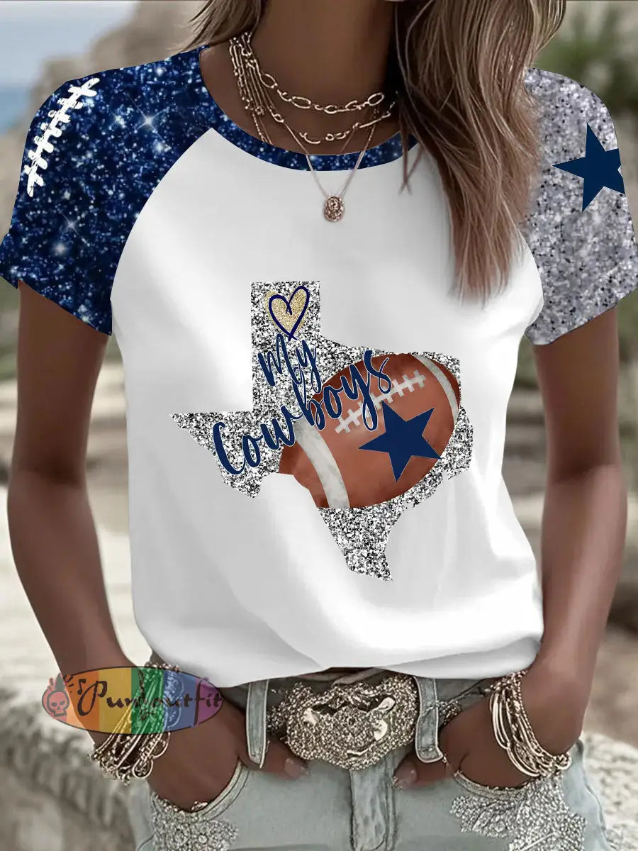 Women’s American Football T-Shirt White / S