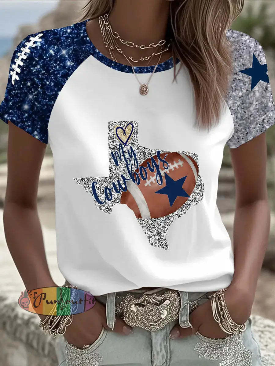 Women’s American Football T-Shirt White / S