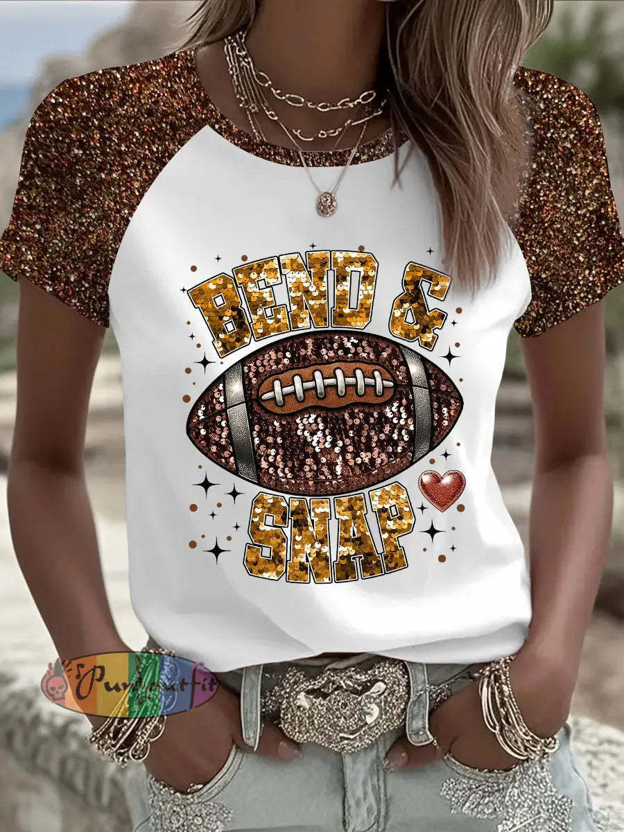 Women’s American Football T-shirt White / S