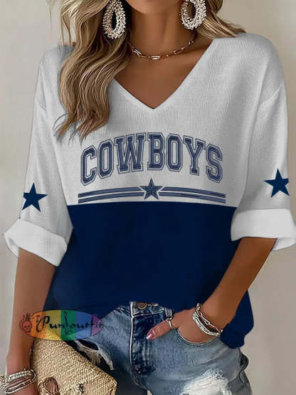 Women’s American football V-neck top As picture / S
