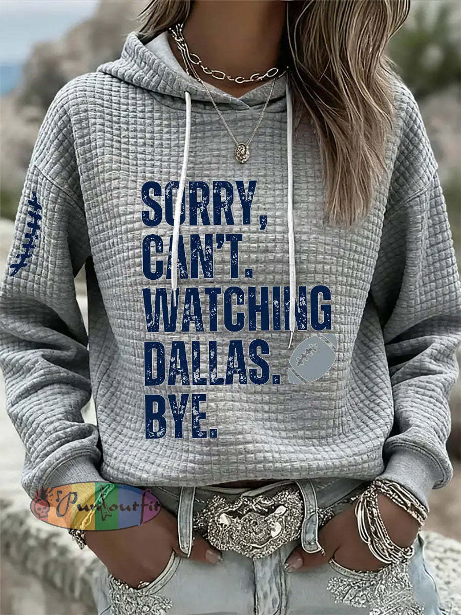 Women’s American football waffle hoodie Light Gray / S