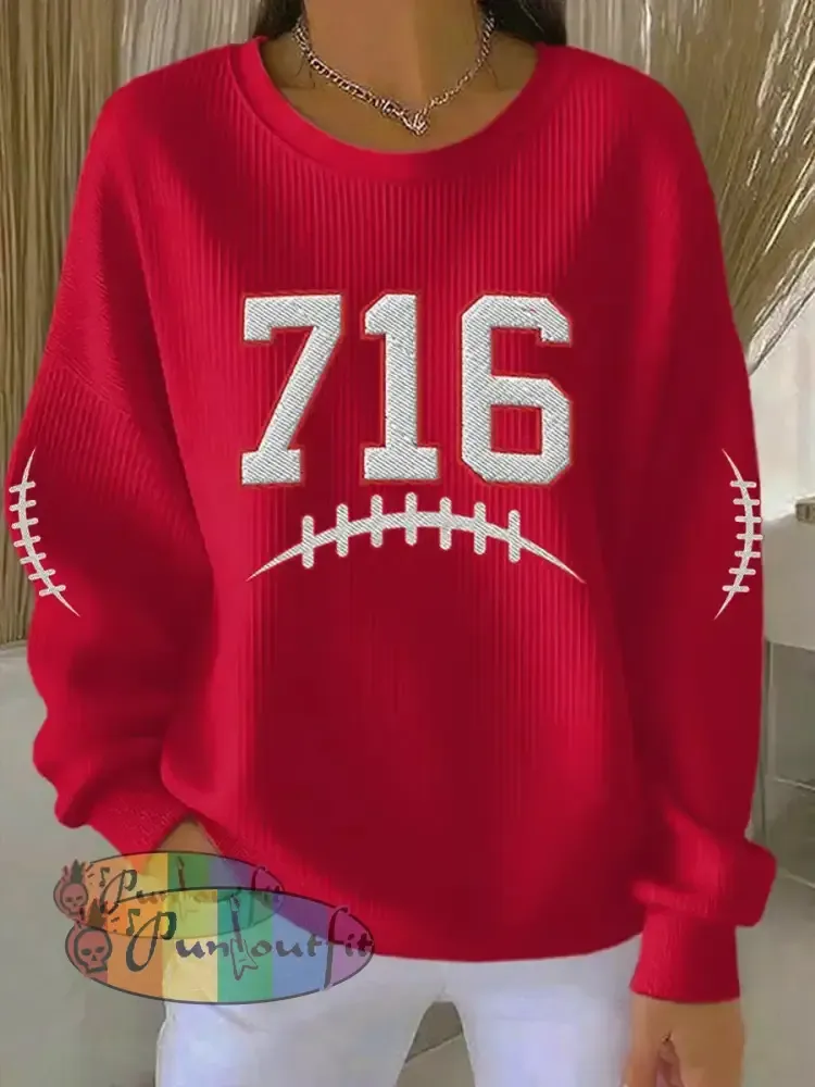 Women’s Be Good Do Good God Bless Go Buffalo Football Fans Lovers Gameday Casual Sweatshirt Red / S
