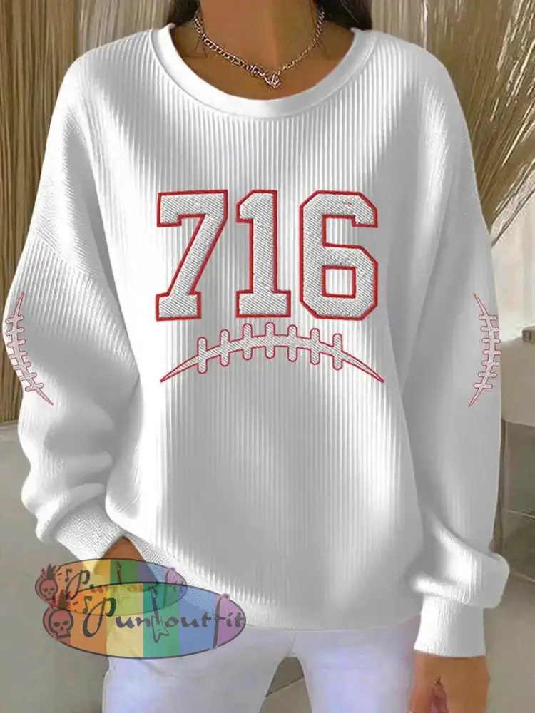 Women’s Be Good Do Good God Bless Go Buffalo Football Fans Lovers Gameday Casual Sweatshirt White / S