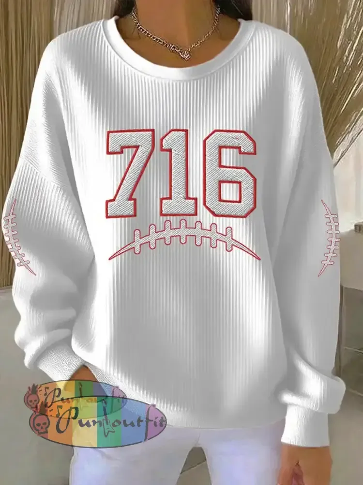 Women’s Be Good Do Good God Bless Go Buffalo Football Fans Lovers Gameday Casual Sweatshirt White / S