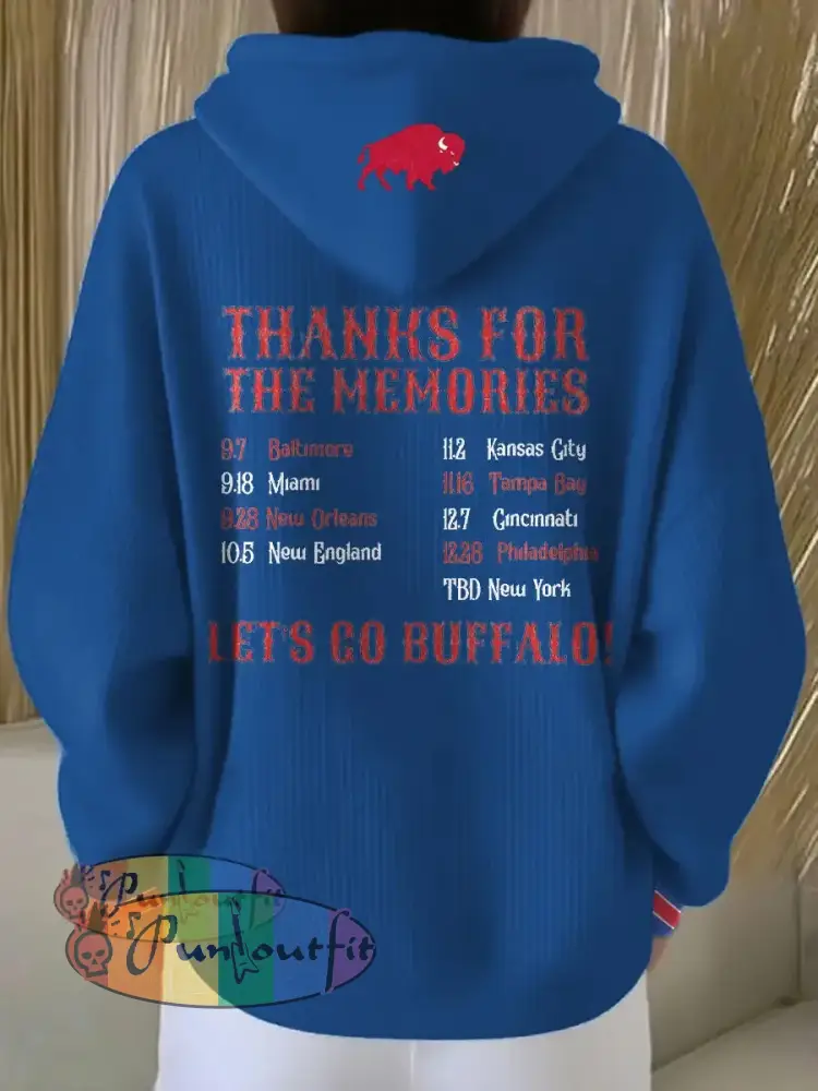 Women’s Buffalo Football Lover Printed Hoodie