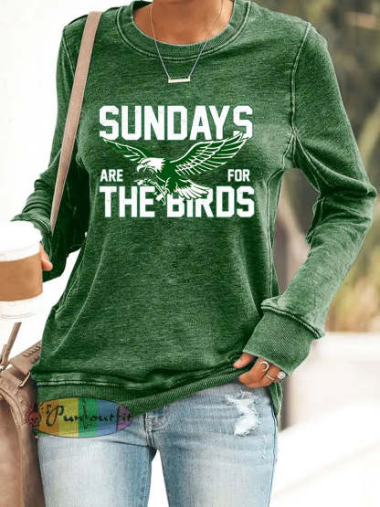 Women’s Football Fans Lovers Gameday Casual fitted sweatshirt Green / S