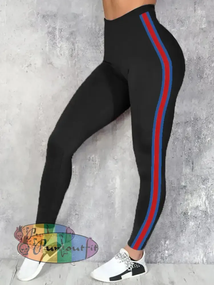 Women’s Football Fans Lovers Gameday Casual Leggings Black / S
