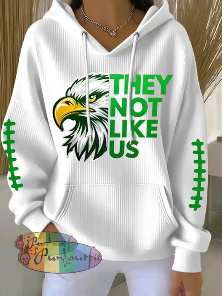 Women’s Football Fans Lovers Gameday Casual Printed Tops White / S