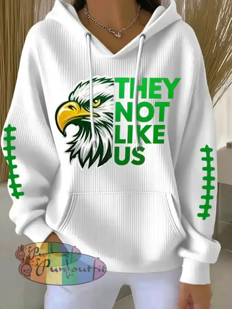 Women’s Football Fans Lovers Gameday Casual Printed Tops White / S