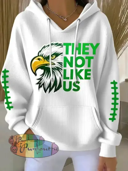 Women’s Football Fans Lovers Gameday Casual Printed Tops White / S