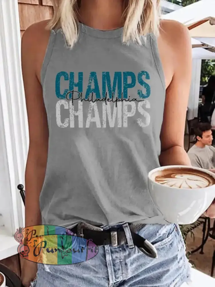 Women’s Football Fans Lovers Gameday Casual Vests Gray / S