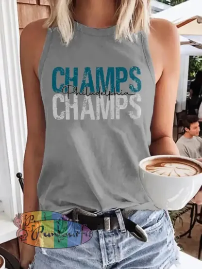 Women’s Football Fans Lovers Gameday Casual Vests Gray / S