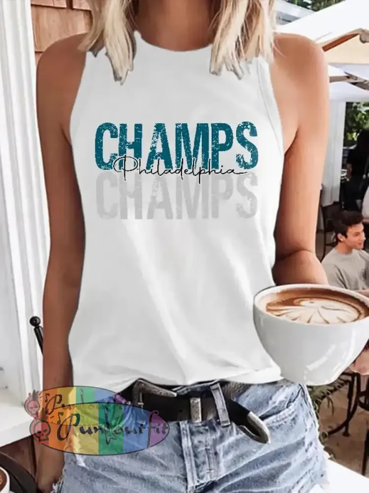 Women’s Football Fans Lovers Gameday Casual Vests White / S
