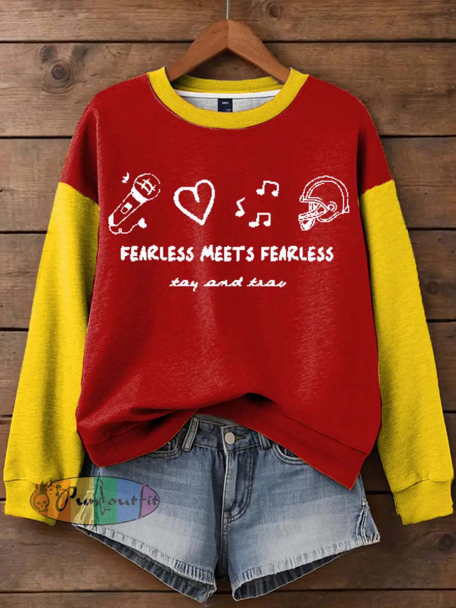 Women’s Taylor Swift and Travis Kelce Engagement Regular Sweatshirt As picture / S