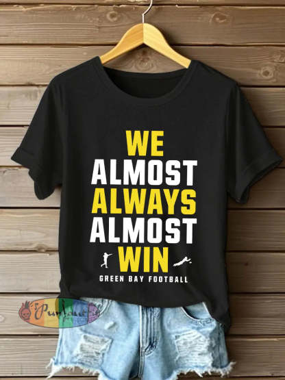 Women’s We almost always almost win Football T-shirts Black / S
