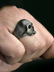 Male Punk Skull Finger Ring