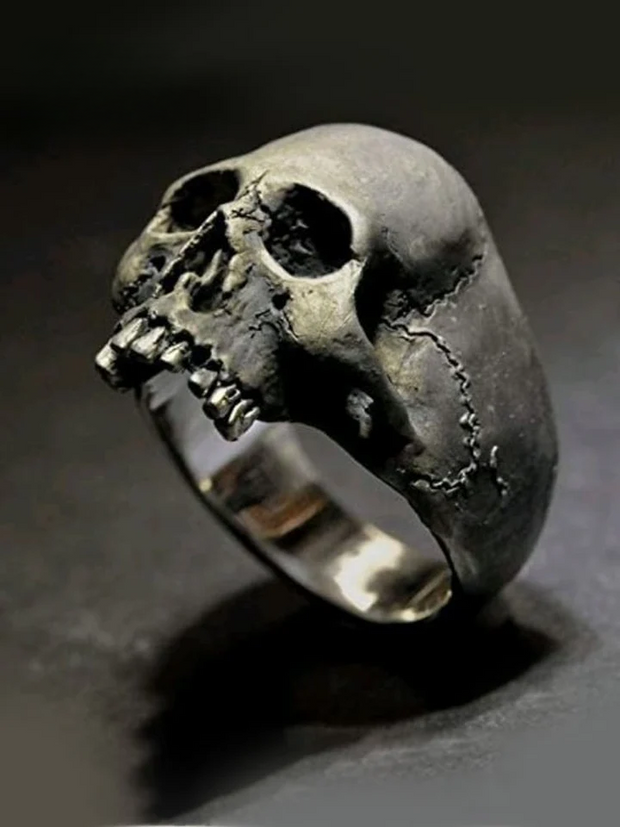 Male Punk Skull Finger Ring