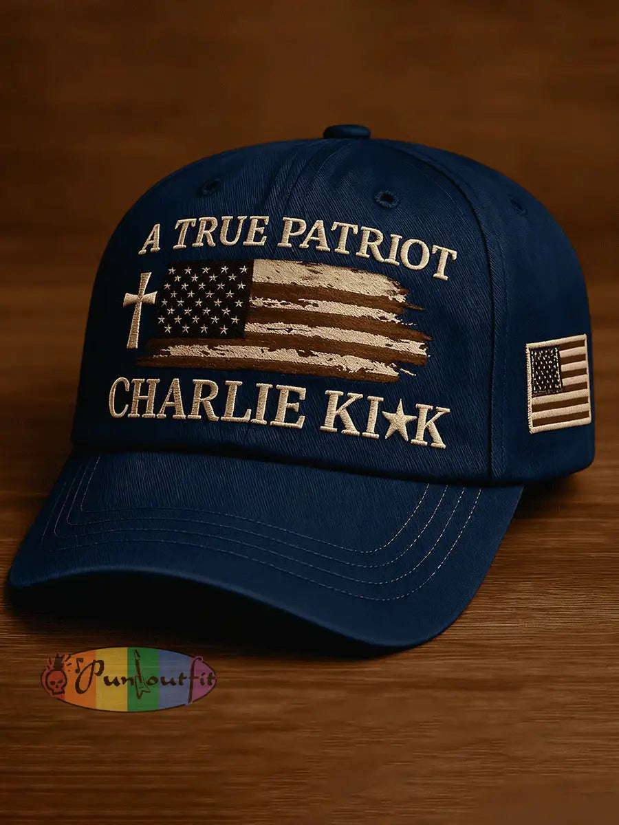A Ture Patriot Charlie Kirk Hat Blue / ONE