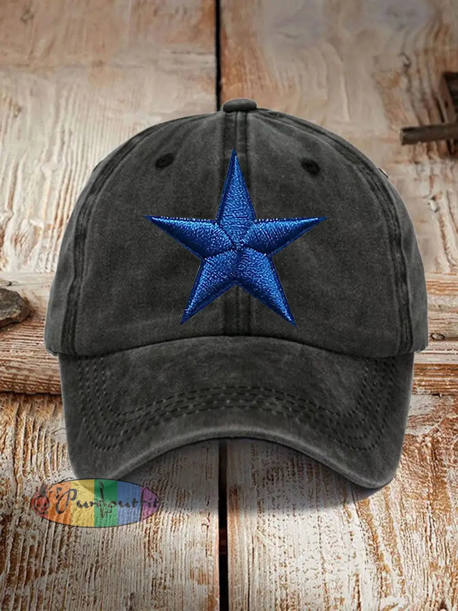 Football Print Casual Unisex Hat Black / ONE