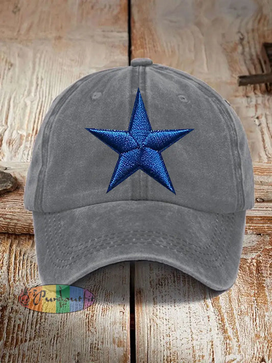 Football Print Casual Unisex Hat Gray / ONE