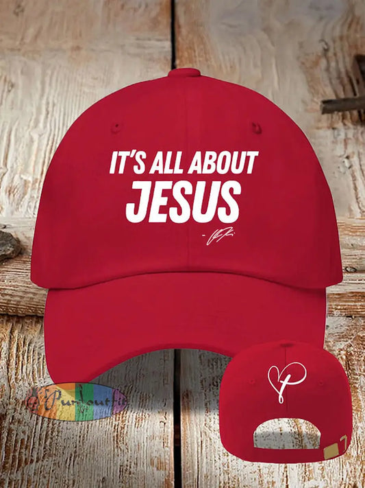 It’s all about Jesus ck neutral hats Red / ONE