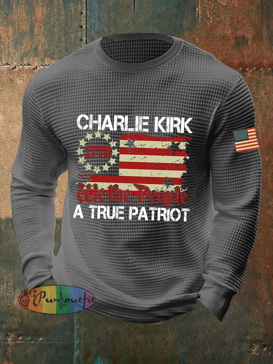 Men’s A True Patriot Printed Casual T-Shirt Light Gray / S