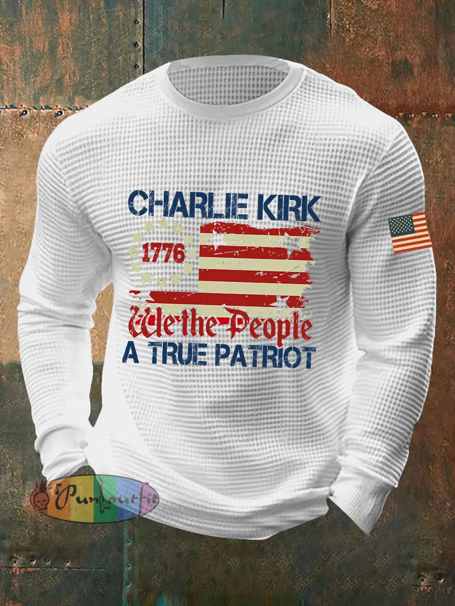 Men’s A True Patriot Printed Casual T-Shirt White / S