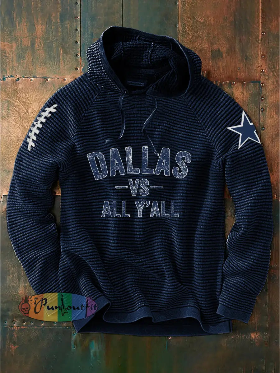 Men’s American football hooded sweatshirt Navy Blue / S