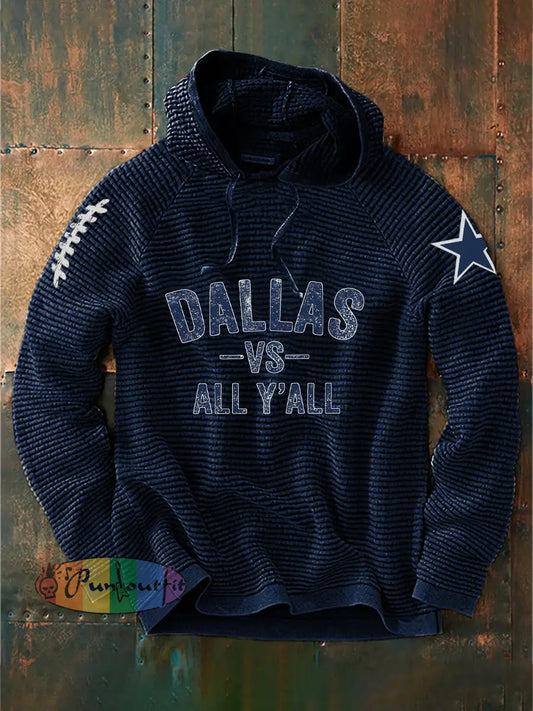 Men’s American football hooded sweatshirt Navy Blue / S