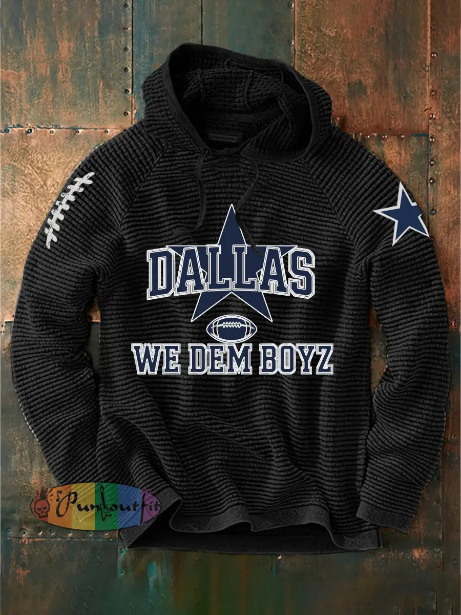 Men’s American Football Hoodie Black / S