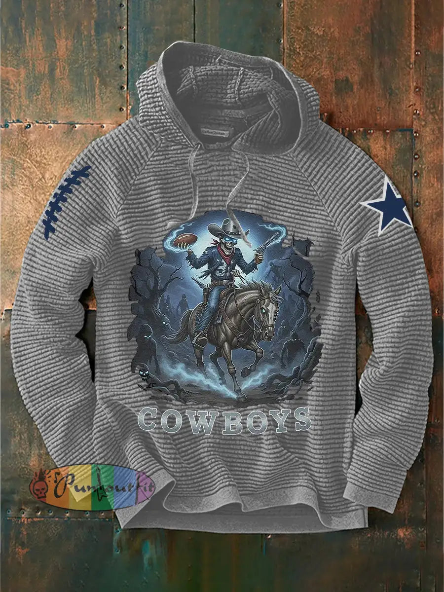 Men’s American Football Hoodie Gray / S