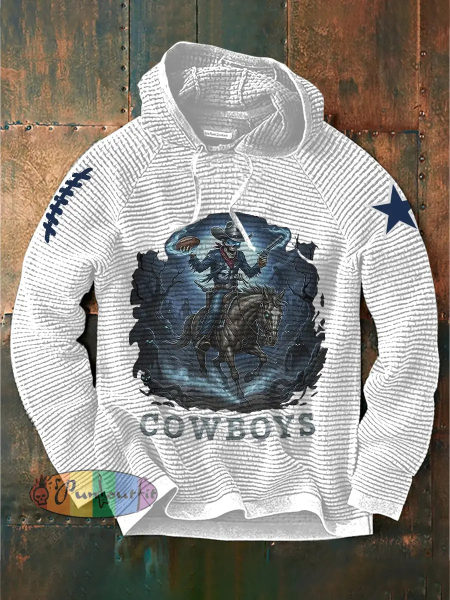 Men’s American Football Hoodie White / S